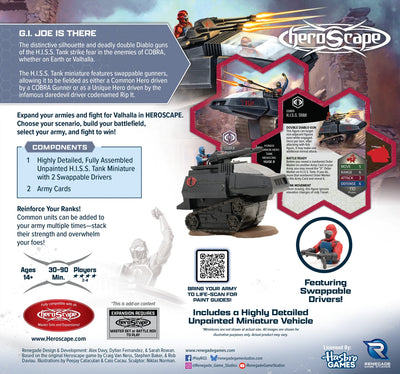 G. I. Joe is There: H.I.S.S Tank Army Expansion - Unpainted Standard Edition (PRE-ORDER)