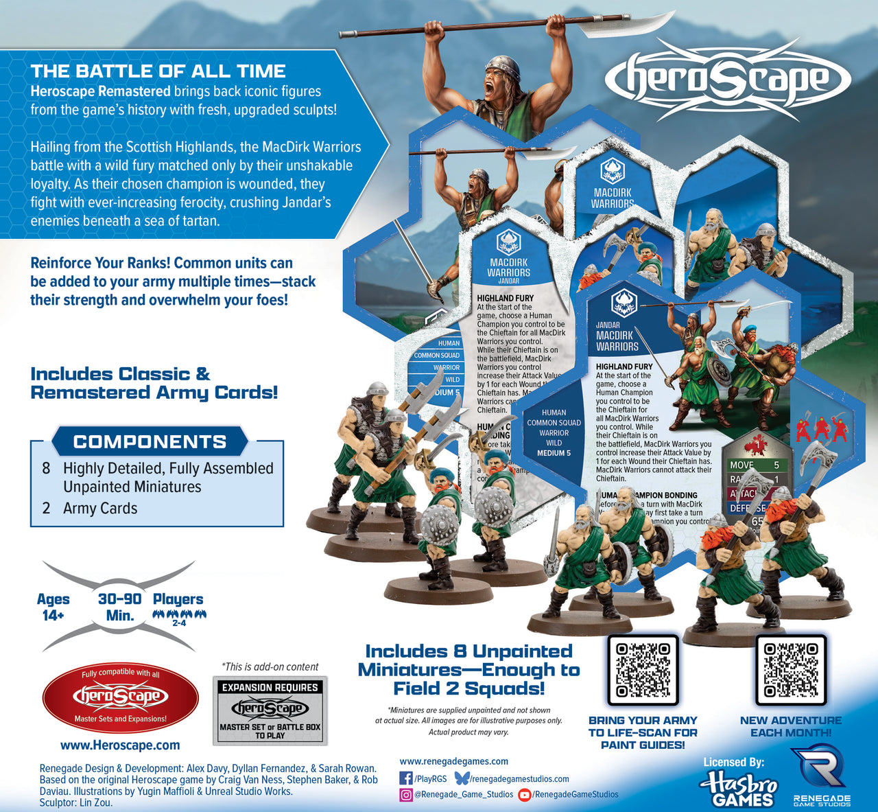 Secrets of the Citadel: MacDirk Warriors Remastered Army Expansion - Unpainted Standard Edition (PRE-ORDER)-All Things Heroscape