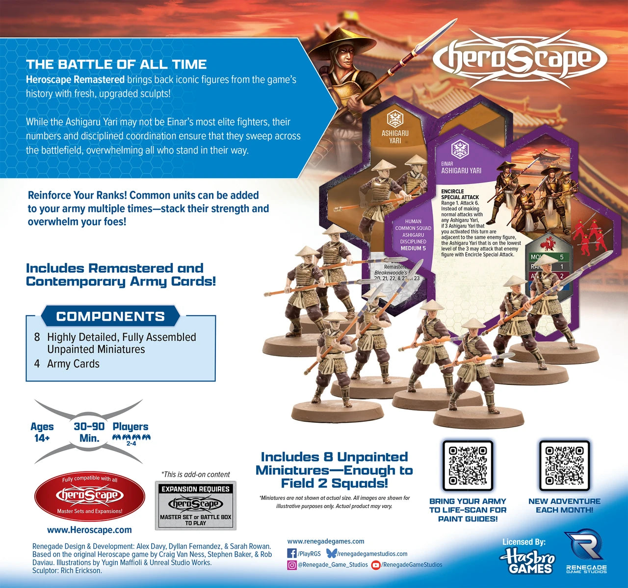 Bleakewoode's Bane: Ashigaru Yari Remastered Army Expansion - Unpainted Standard Edition (PRE-ORDER)