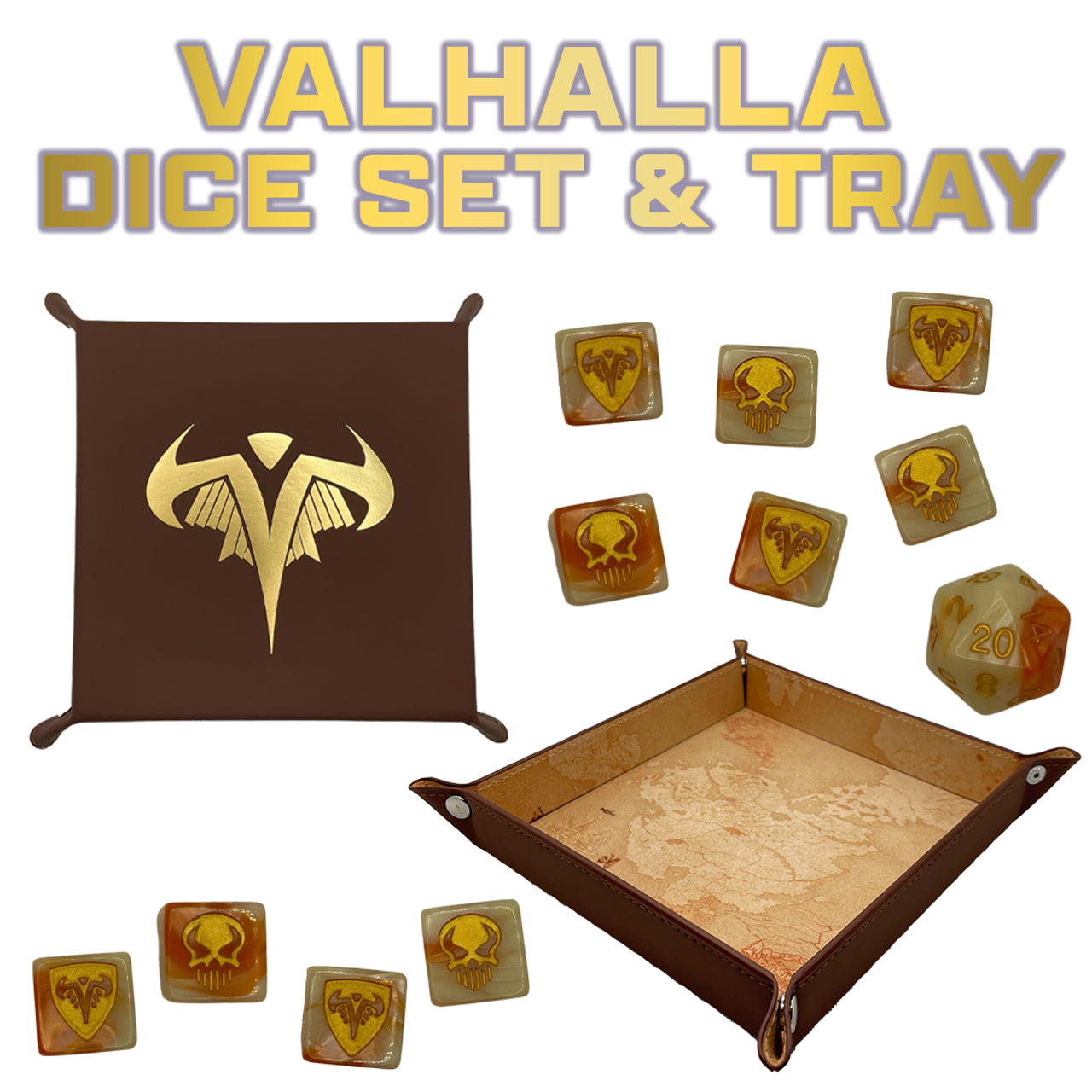 Heroscape: Valhalla Dice & Tray Set-All Things Heroscape