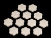 12 x 1-Hex Snow Tiles-All Things Heroscape