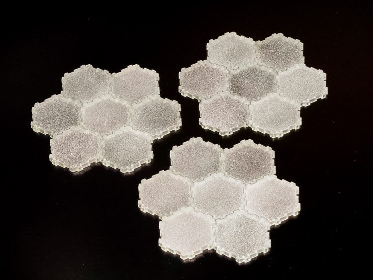 21 x 1-Hex Ice Tiles - All Things Heroscape