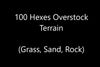 100 Hexes of Overstock Terrain (Grass, Sand, Rock)-All Things Heroscape