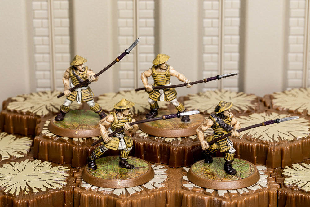 Ashigaru Yari Spearmen - Common Squad-All Things Heroscape