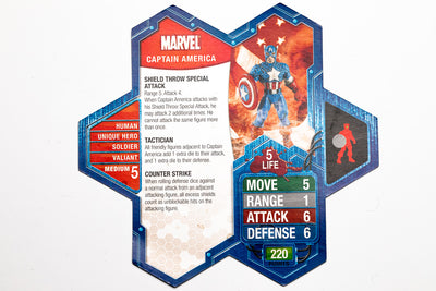 Captain America - Unique Hero-All Things Heroscape