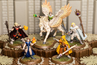 Elf Unique Heroes Set - Ulginesh Emirroon Arkmer Chardris Jorhdawn-All Things Heroscape