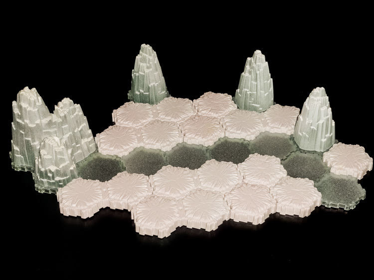 Mini Tundra Terrain Set "A"-All Things Heroscape