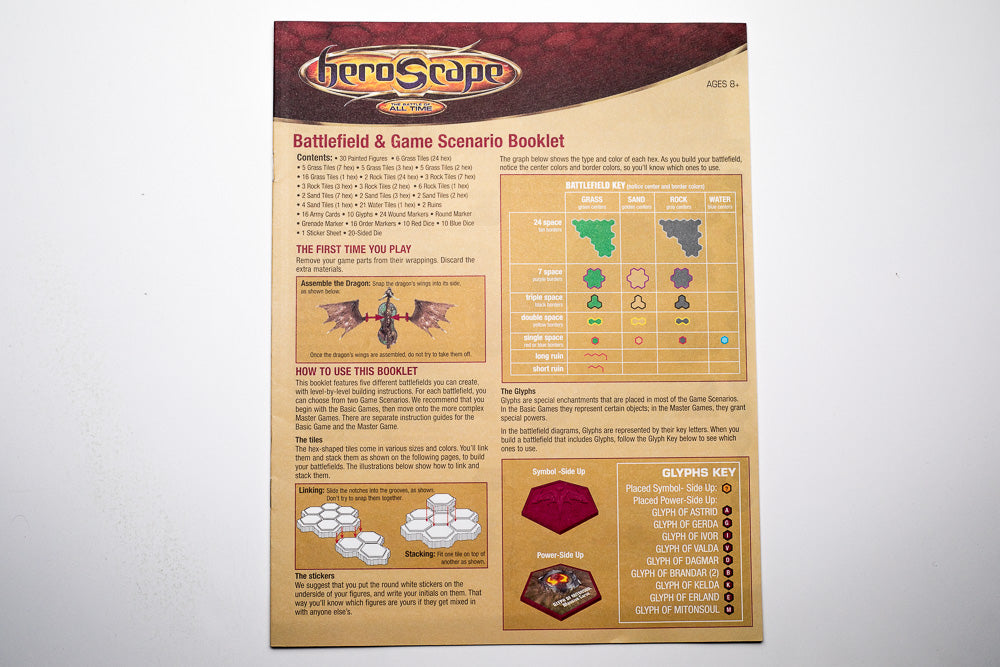 ROTV 1st Ed - Battlefield Game and Scenario Booklet-All Things Heroscape