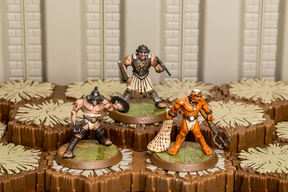 Gladiator Unique Heroes - Crixus Retiarius Spartacus-All Things Heroscape